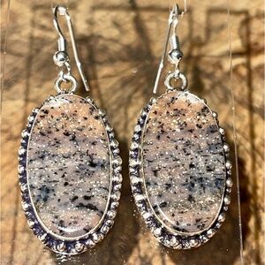 Dendritic Agate Earrings 1 7/8”
